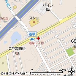 セブンイレブン草津若草店周辺の地図