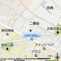 愛知県安城市浜屋町屋敷山25周辺の地図
