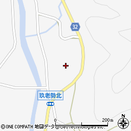 愛知県新城市玖老勢山下周辺の地図