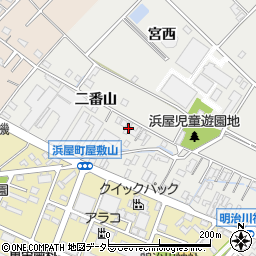 愛知県安城市浜屋町屋敷山17周辺の地図