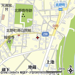 愛知県岡崎市北野町東山153周辺の地図