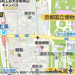 つるき餅本舗 七条店周辺の地図