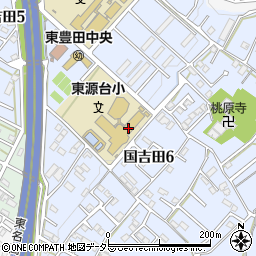 静岡市立東源台小学校周辺の地図