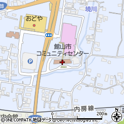 館山市中央公民館周辺の地図