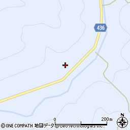愛知県新城市作手岩波（神テ田）周辺の地図