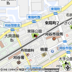 東陽公園トイレ周辺の地図