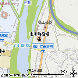 兵庫県神崎郡市川町周辺の地図
