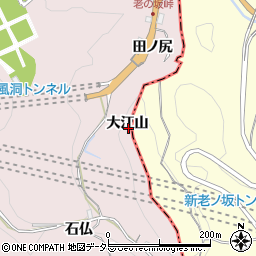 京都府亀岡市篠町王子大江山周辺の地図