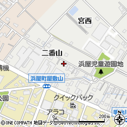 愛知県安城市浜屋町屋敷山20周辺の地図