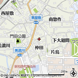 愛知県知多市新知（仲田）周辺の地図