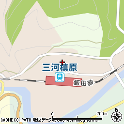 愛知県新城市豊岡ドウデイ周辺の地図