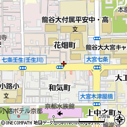 京都府京都市下京区花畑町周辺の地図