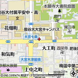 京都府京都市下京区大工町107周辺の地図