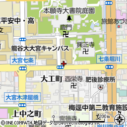 京都府京都市下京区西八百屋町142-2周辺の地図