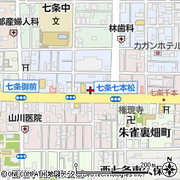 京都府京都市下京区西七条北東野町116周辺の地図