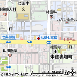 京都府京都市下京区西七条北東野町117周辺の地図