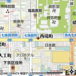 京都府京都市下京区新シ町141-2周辺の地図