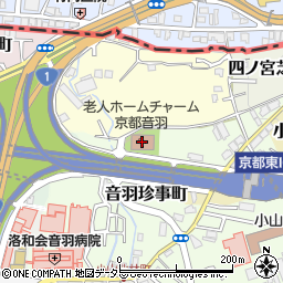 チャーム京都音羽周辺の地図