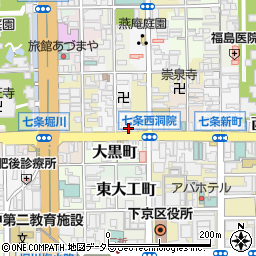 天ぷらとワイン小島 京都店周辺の地図