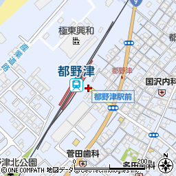 都野津駅前周辺の地図