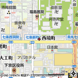 京都府京都市下京区新シ町141周辺の地図