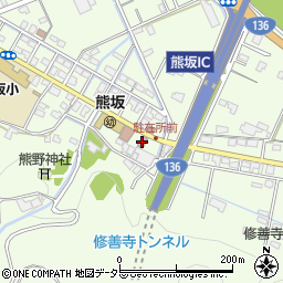 修善寺熊坂簡易郵便局周辺の地図