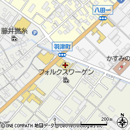 三重トヨタ自動車四日市羽津店周辺の地図