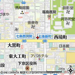 焼肉庵 兆 京都 駅前本店周辺の地図