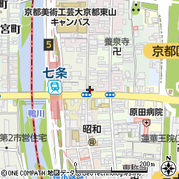 京都府京都市東山区下堀詰町233周辺の地図