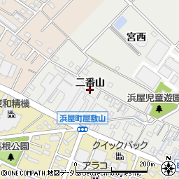 愛知県安城市浜屋町屋敷山23周辺の地図