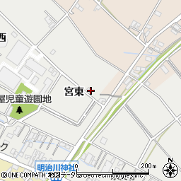 愛知県安城市浜屋町宮東周辺の地図