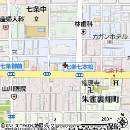 京都府京都市下京区西七条北東野町122周辺の地図