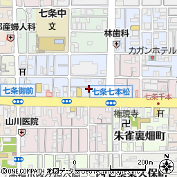 京都府京都市下京区西七条北東野町119周辺の地図