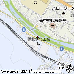 岡山県新見市西方720周辺の地図