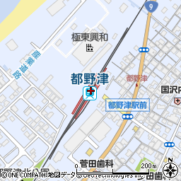 島根県江津市周辺の地図