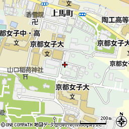 京都女子学園　京都女子大学・京都女子大学短期大学部教務部教職支援センター周辺の地図