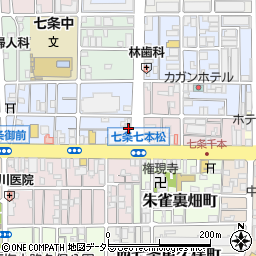 京都府京都市下京区西七条北東野町127周辺の地図