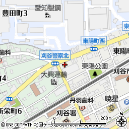 ファミリーマート刈谷東陽町店周辺の地図