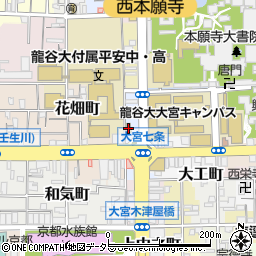 セブンイレブン京都七条大宮店周辺の地図