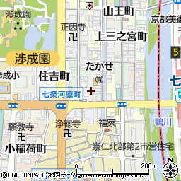 京都府京都市下京区新日吉町135-12周辺の地図
