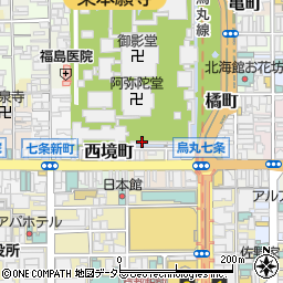 京都府京都市下京区中居町周辺の地図
