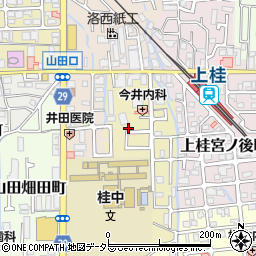 京都府京都市西京区上桂森上町23周辺の地図