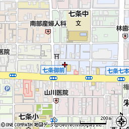 京都府京都市下京区西七条北東野町16周辺の地図