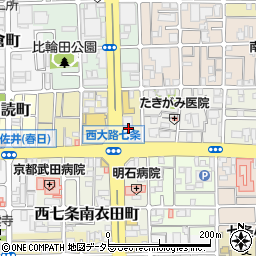 京都銀行西七条支店 ＡＴＭ周辺の地図