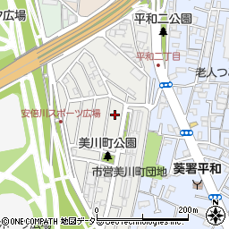 静岡県静岡市葵区美川町周辺の地図