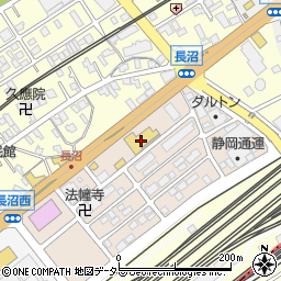 静岡トヨタ　長沼店周辺の地図