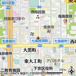 京都府京都市下京区福本町411周辺の地図