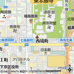 京都府京都市下京区新シ町周辺の地図