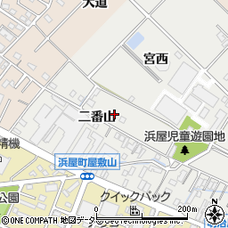 愛知県安城市浜屋町宮西周辺の地図