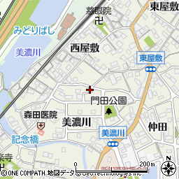 愛知県知多市新知門田周辺の地図